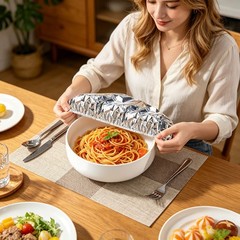 10Pcs Home Dining Food Container Aluminum Heat Retaining Cover Kitchen Food