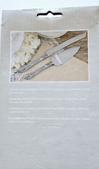 Simplicity 2pc Cake Knife & Server Set NIB Wedding Special Occasion