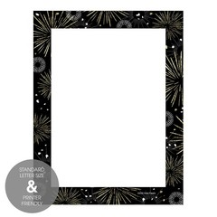 Happy New Year Holiday Letterhead / 50 Festive Fireworks, Fireworks