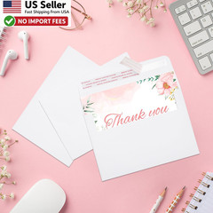 ACSTEP 50Pack White A4 Envelopes 4-1/4 X 6-1/4 Self Seal Wedding Photo FROM USA