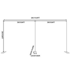 Square Iron Balloon Arch Stand Wedding Arch Backdrop Stand Arches for Ceremony