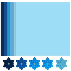 Blues Cardstock Art Paper 20 Sheets 12 x 12 Craft Cover Stock Stash Pack- Ass…