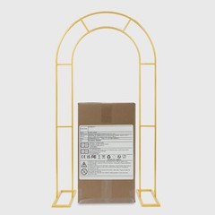 Gold Open Arch Backdrop Stand, U Shaped Wedding Arches,Metal Arch Backdrop Stand