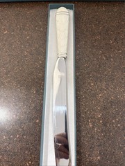 Vintage Lenox Cake Knife Wedding Promises Collection Floral Design Handle Box