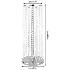 10×Vase Flower Vases 60cm Tall Vase Sliver Wedding Centerpieces for Party Table