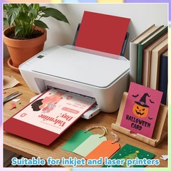 40 Sheets Colored Cardstock 8.5 x 11, 10 Assorted x 11 inches, Multicolor