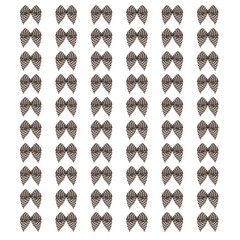 100Pcs Mini Gingham Ribbon Bow 1″ Checkered Fabric Ribbon Bows Brown