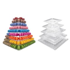 5/9 Tiers Macaron Tower Display Stand Wedding Desserts Display Rack Cupcake Tree