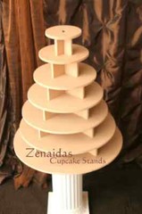 Cupcake Stand 7 Tier MDF Wood Cake Display Dessert Tower