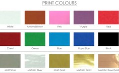 100 metres of 10mm wide PERSONALISED PRINTED SATIN RIBBON hampers giftwrap logo