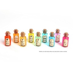 Magic Season Tiny Decorative Glass Bottles (24 Pcs / 0.6×1.5 inch) Transparent