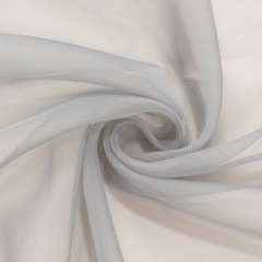 5ft x 32ft SILVER Premium Chiffon Sheer Backdrop CURTAIN PANEL Drape Party