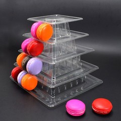 5-layer/9-layer Macarons Display Tower Plastic Macaron Tower Stand Cake Stand