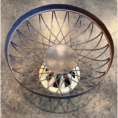 Rustic Industrial Wire Pedestal Centerpiece Fruit And / Or Vegetable Bowl