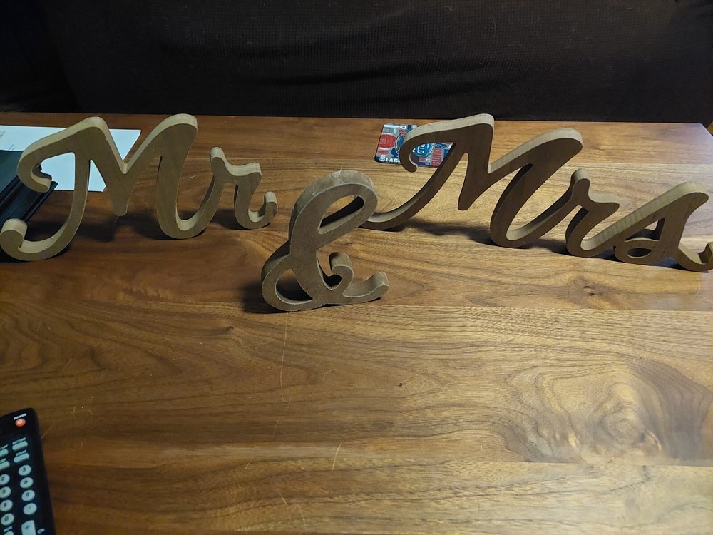 Wedding decor: Eucalyptus Garlands and Mr & Mrs signage