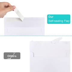 50 Packs 5×7 Envelopes, White A7 Envelopes for (5.25×7.25in),