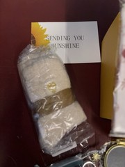 Hello Sunshine Gift Box Wine Candle Socks Necklace Keychain Mirror Cosmetic