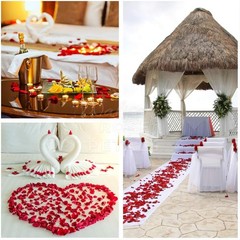 Ready-to-Use 1,000 Scented Silk Rose Petals – Perfect for Weddings and Parties
