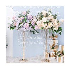 10 Pcs 21.65 inches Crystal Flower Stand Wedding Centerpieces for Tables, Tab…