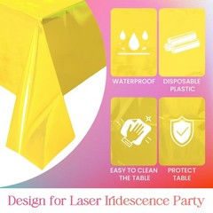2 Pieces Yellow Iridescence 2 (40″ x 108″ Rectangular),