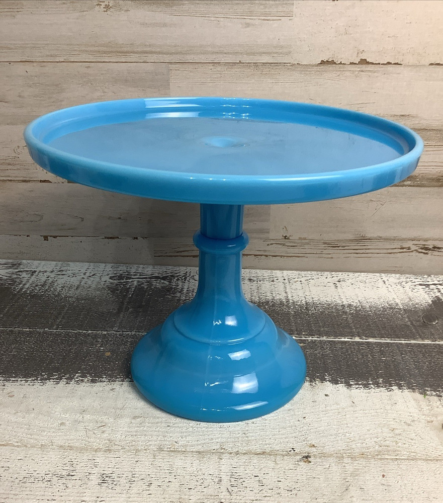 Mosser Blue Cake Stand 9″x7″