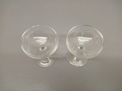 Vintage Set of 2 Champagne Glasses Coupes France