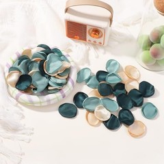 400 Pcs Silk Rose Petals Artificial Flower Petals for Wedding 400pcs-mix Green
