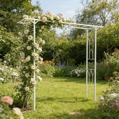 Pergola Garden Patio Archway Plants Trellis Arch Wedding Metal Backdrop Stand