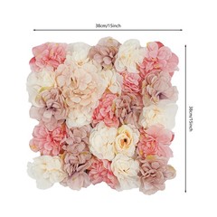 12* Artificial Flower Wall Panel Wedding Backdrop Event Party Flower Wall Panel