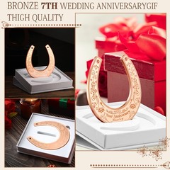 Rtteri 7 Year Anniversary approx. 3.9 x 3.5 inches/ 10 x 9 cm, Rose Gold