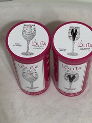 Lolita Hand-Painted Wedding Wine Glasses – Bride & Groom Pair w/ Original Boxes.