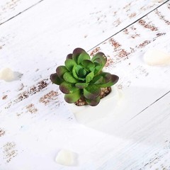 Orange Burgundy Green 3″ Mini Faux Succulent Plants Pots Centerpieces Sale