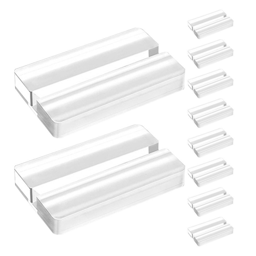 10 Pcs Card Holder Table Cafe Restaurant Decorations Clear Acrylic Stand