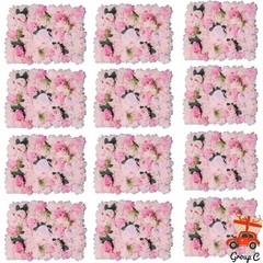 12pcs Wedding Venue Decorations Artificial Flower Wall Stage Background Decor