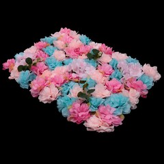 12PC 60x40cm Flower Wall Panel Artificial Flower Wall Backdrop Wedding Celebraty