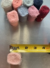 Chiffon Ribbon Mixed Color Silk Ribbon Set 9 Rolls 1.5″ x 3yd 2 Colors Used