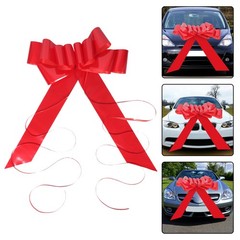 Reusable Wedding Car Bow PVC Material Large Red Bow for Decor and Special Events