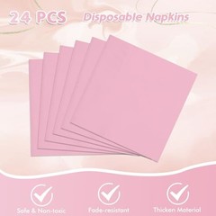 49Pcs Birthday Party Decorations Pink Party Supplies Set Include Light Pink