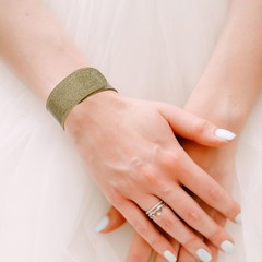 6 Pcs Prom Corsage Wristband Gold Wedding Wristlet Bridesmaid Gifts