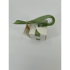 49 Pack White Especially For You Favor Boxes with Green Ribbon 2.5 Inch