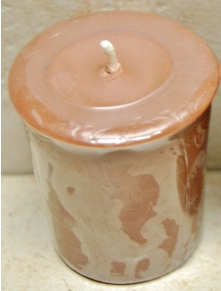 4 Pack Coffee scented 2 oz Soy Votives Brown, use with votive holder