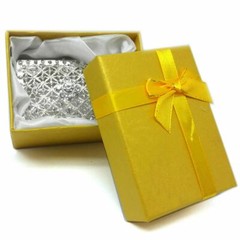Women Silver Plated Alloy Crystal Rhine Stone Jewelery Wedding Favor Trinket Box