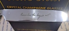 New Wedding Bride & Groom Gold Embossed Champaign Flutes & Cake Cutter Set NIB!