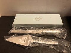Lenox True Love 2 Pc Silver Plated Dessert Set Brand New American by Design