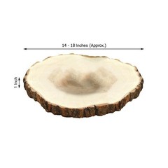 6 pcs 14-18″ Natural Round Poplar Wood Slices Wedding Centerpieces Decorations