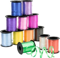 GIFTEXPRESS 12 Rolls Crimped Curling Ribbon Balloon Strings, assorted
