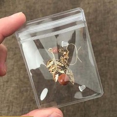 100x Clear Resealable Antioxidant Jewelry PVC Packaging Bags Product Packing Bag