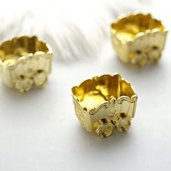 GOLD 12 Metallic Mini Chariot Wedding Favor Boxes GIFT HOLDERS Party Decorations