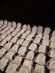 Lot Of 75 Wedding Favor Bags (1$/per) With Thank You Card And Heart Candle/Mint