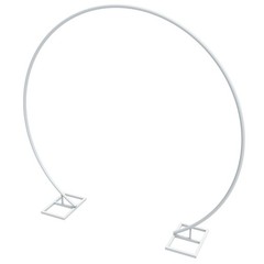 Round Metal Wedding Arch Frame Garden Arbor Flowers Backdrop Stand